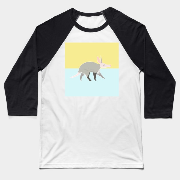 Ardy Aardvark Baseball T-Shirt by lou351007